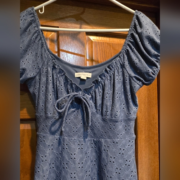 Aeropstale, Women's size Large, Mini Dress Blue, Perfect Shape, Barely Worn - Picture 5 of 11